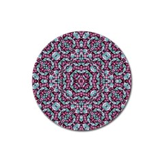 Luxury Grunge Digital Pattern Magnet 3  (round)