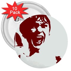 Psycho 3  Buttons (10 Pack)  by icarusismartdesigns