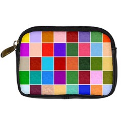 Multi Colour Squares Pattern Digital Camera Cases by LovelyDesigns4U