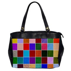 Multi Colour Squares Pattern Office Handbags by LovelyDesigns4U