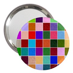 Multi Colour Squares Pattern 3  Handbag Mirrors by LovelyDesigns4U