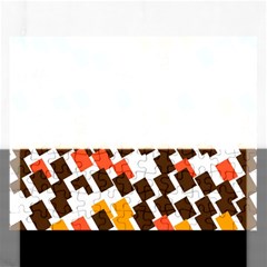 Rectangles On A White Background Jigsaw Puzzle (rectangular) by LalyLauraFLM