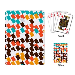 Rectangles On A White Background Playing Cards Single Design