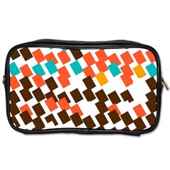 Rectangles On A White Background Toiletries Bag (one Side)