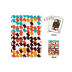 Rectangles On A White Background Playing Cards (mini)