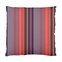 Triangles And Stripes Pattern Standard Cushion Case (two Sides) by LalyLauraFLM