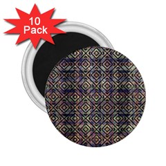 Multicolored Ethnic Check Seamless Pattern 2 25  Magnets (10 Pack)  by dflcprints