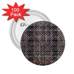 Multicolored Ethnic Check Seamless Pattern 2 25  Buttons (100 Pack) 