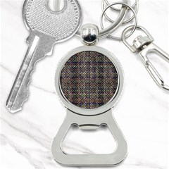 Multicolored Ethnic Check Seamless Pattern Bottle Opener Key Chains