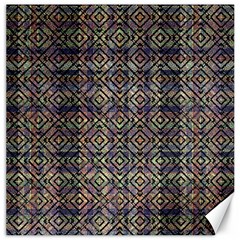 Multicolored Ethnic Check Seamless Pattern Canvas 12  X 12   by dflcprints