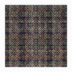 Multicolored Ethnic Check Seamless Pattern Medium Glasses Cloth