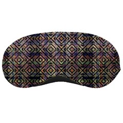 Multicolored Ethnic Check Seamless Pattern Sleeping Masks by dflcprints