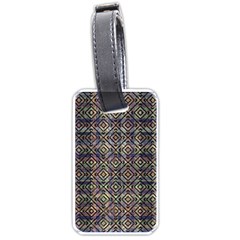 Multicolored Ethnic Check Seamless Pattern Luggage Tags (one Side)  by dflcprints