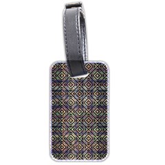 Multicolored Ethnic Check Seamless Pattern Luggage Tags (two Sides)