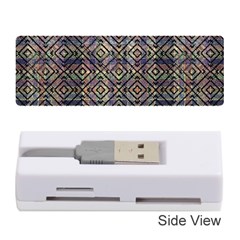 Multicolored Ethnic Check Seamless Pattern Memory Card Reader (stick) 