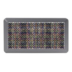 Multicolored Ethnic Check Seamless Pattern Memory Card Reader (mini)