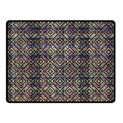 Multicolored Ethnic Check Seamless Pattern Double Sided Fleece Blanket (small) 