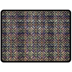 Multicolored Ethnic Check Seamless Pattern Double Sided Fleece Blanket (large) 