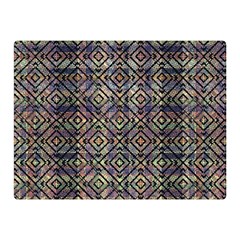 Multicolored Ethnic Check Seamless Pattern Double Sided Flano Blanket (mini) 