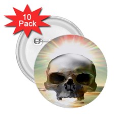 Skull Sunset 2 25  Buttons (10 Pack) 