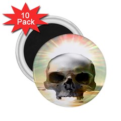 Skull Sunset 2 25  Magnets (10 Pack)  by icarusismartdesigns