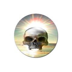 Skull Sunset Magnet 3  (round) by icarusismartdesigns