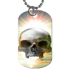 Skull Sunset Dog Tag (two Sides) by icarusismartdesigns