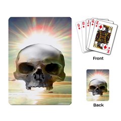 Skull Sunset Playing Card by icarusismartdesigns