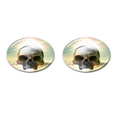 Skull Sunset Cufflinks (oval) by icarusismartdesigns