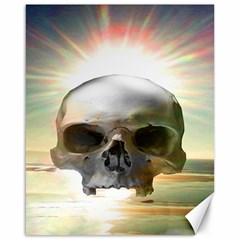 Skull Sunset Canvas 16  X 20  