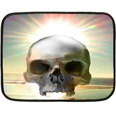 Skull Sunset Double Sided Fleece Blanket (mini) 