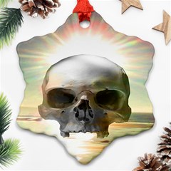 Skull Sunset Ornament (snowflake) 