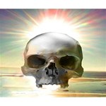 Skull Sunset Deluxe Canvas 14  x 11  14  x 11  x 1.5  Stretched Canvas