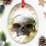 Skull Sunset Oval Filigree Ornament (2-Side)  Front