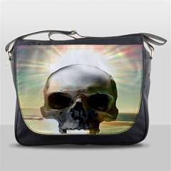 Skull Sunset Messenger Bags by icarusismartdesigns