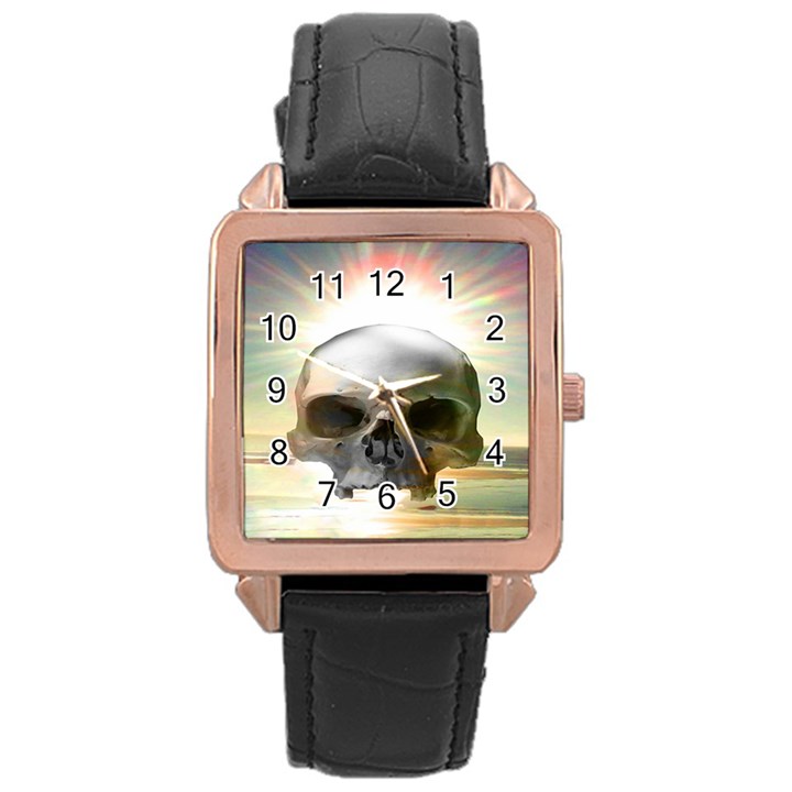 Skull Sunset Rose Gold Watches