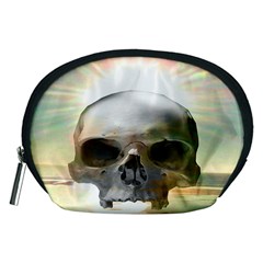 Skull Sunset Accessory Pouches (medium)  by icarusismartdesigns