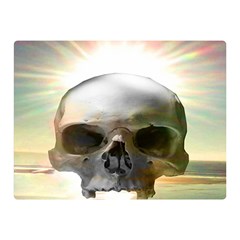 Skull Sunset Double Sided Flano Blanket (mini)  by icarusismartdesigns