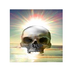 Skull Sunset Small Satin Scarf (square) 