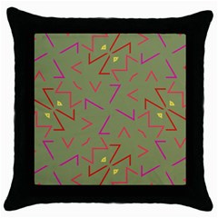 Angles Throw Pillow Case (black) by LalyLauraFLM