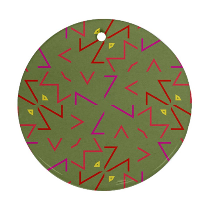 Angles Round Ornament (Two Sides)