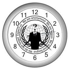 Anonymous Seal  Wall Clocks (silver)  by igorsin