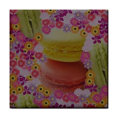 Macaroons And Floral Delights Tile Coasters