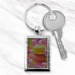 Macaroons And Floral Delights Key Chains (rectangle) 