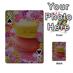 Macaroons And Floral Delights Playing Cards 54 Designs  by LovelyDesigns4U