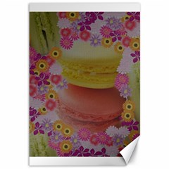 Macaroons And Floral Delights Canvas 12  X 18  