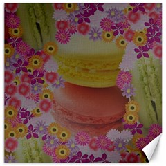 Macaroons And Floral Delights Canvas 20  X 20   by LovelyDesigns4U