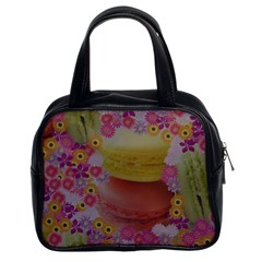 Macaroons And Floral Delights Classic Handbags (2 Sides)