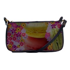 Macaroons And Floral Delights Shoulder Clutch Bags by LovelyDesigns4U