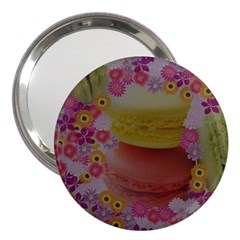 Macaroons And Floral Delights 3  Handbag Mirrors